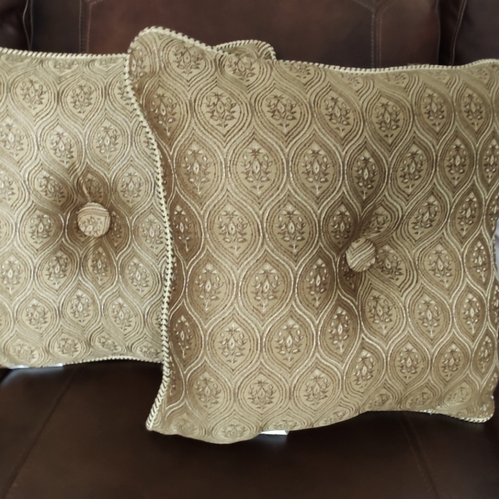 Croscill Ashton Square Pillow Set New With Tags